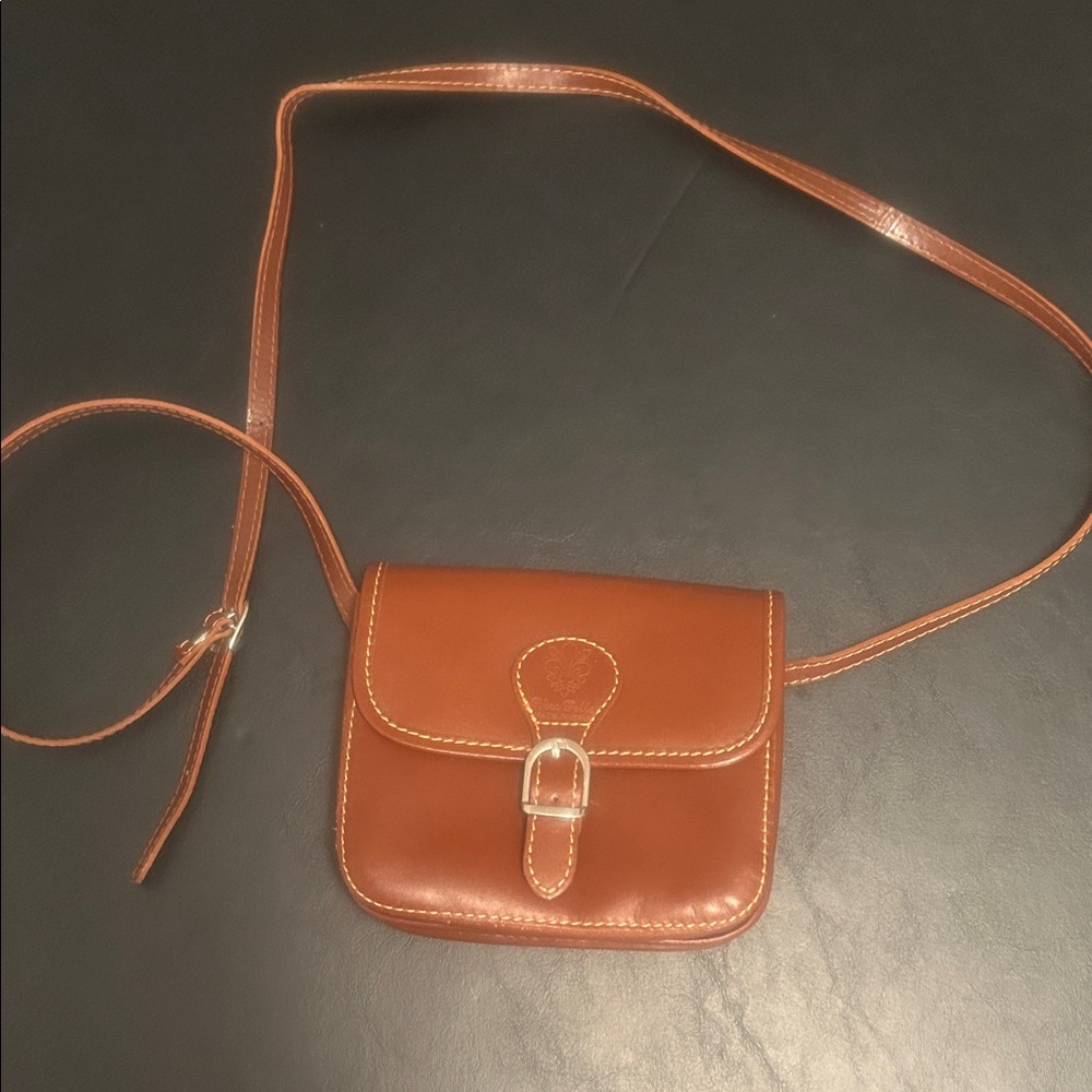 Classic Brown Leather Crossbody Bag - Timeless Style - made in Italy